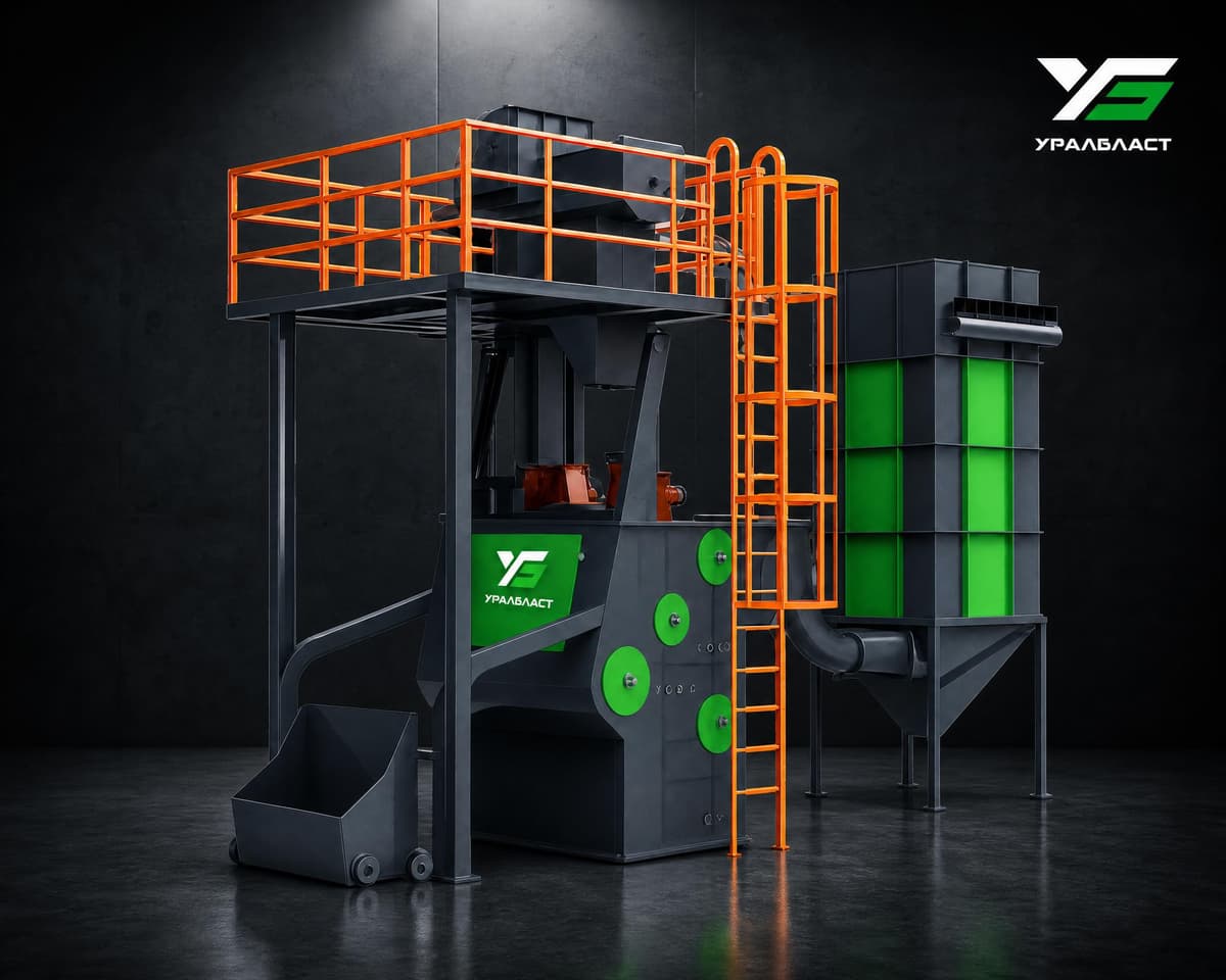 Дробеметная установка барабанного типа УИД-15